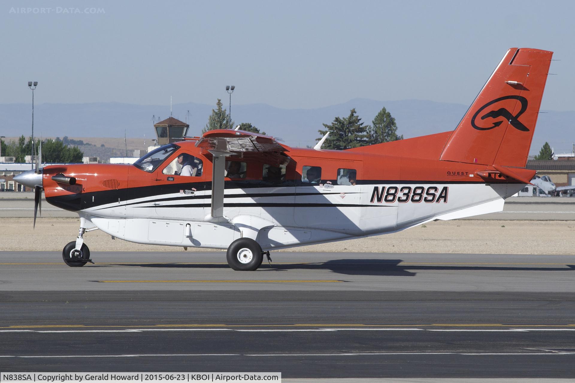 N838SA, 2007 Quest Kodiak 100 C/N 100-0002, Taxing on Alpha for RWY 28R.