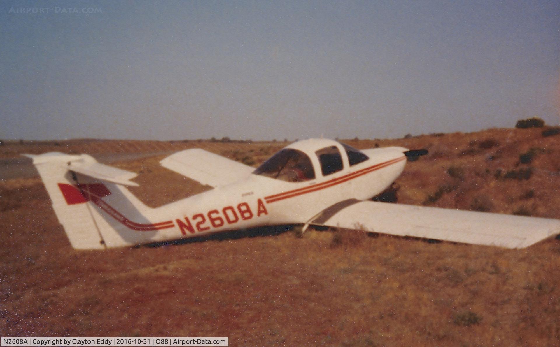 N2608A, 1978 Piper PA-38-112 Tomahawk Tomahawk C/N 38-78A0774, N2608A at the old Rio Vista Airport in California.