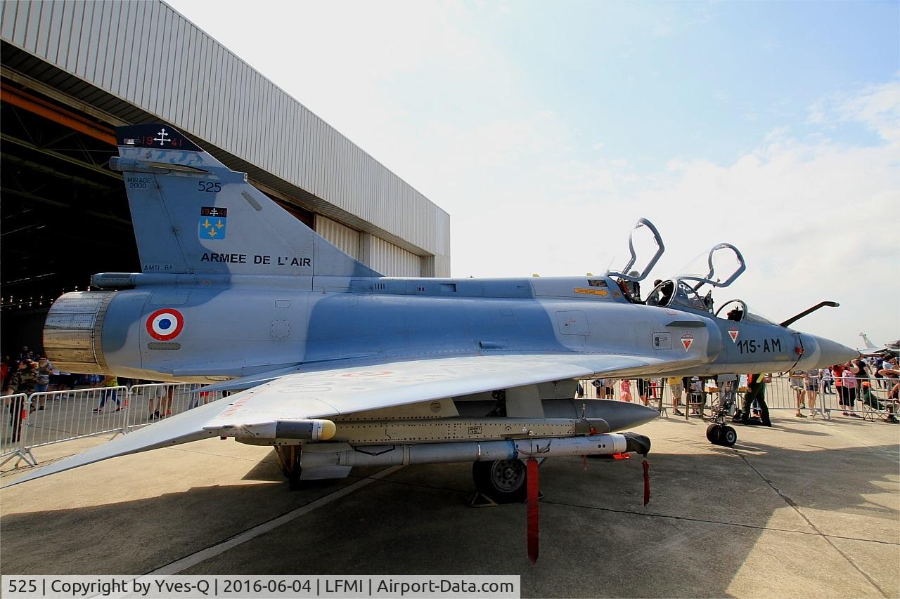 525, Dassault Mirage 2000B C/N 400, Dassault Mirage 2000B, Static display, Istres-Le Tubé Air Base 125 (LFMI-QIE) open day 2016