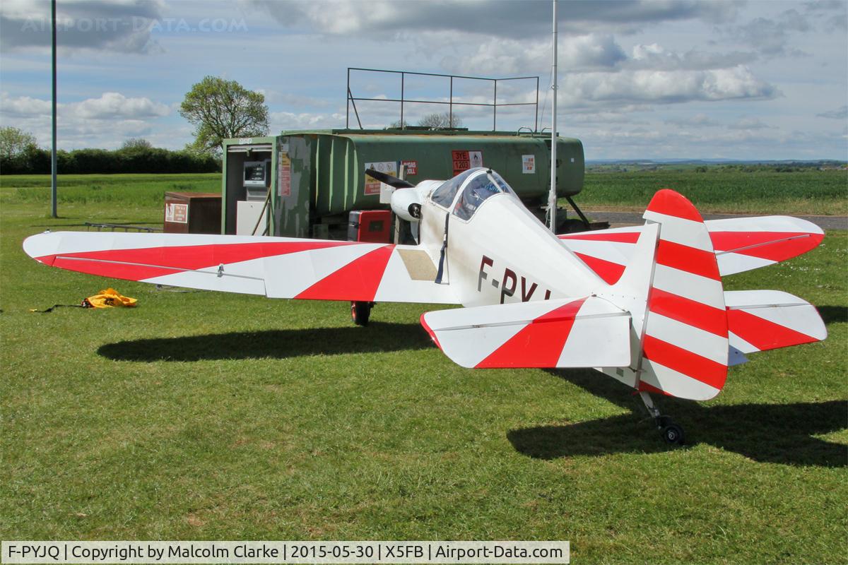 F-PYJQ, 1981 Nicollier HN-433 Menestrel C/N 02, Nicollier HN-433 Menestrel, Fishburn Airfield, May 30th 2015.