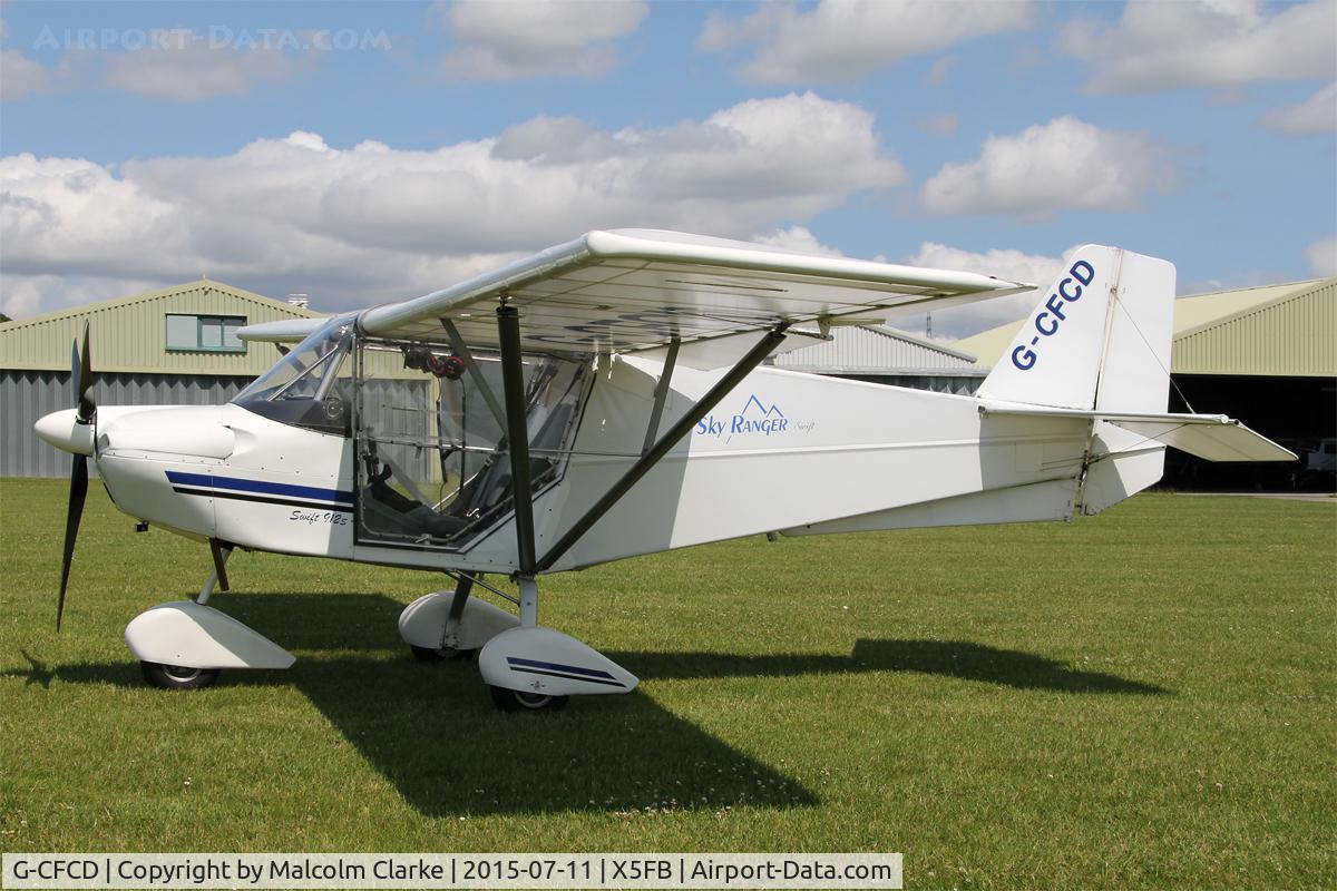 G-CFCD, 2007 Skyranger Swift 912S(1) C/N BMAA/HB/554, Skyranger Swift 912S(1), Fishburn Airfield, July 11th 2015.