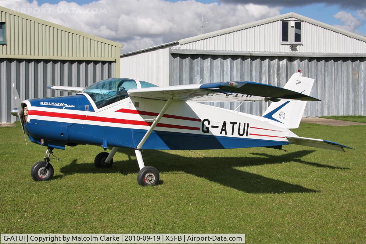 G-ATUI, 1966 Bolkow Bo-208C Junior C/N 611, Bolkow Bo208C Junior, Fishburn Airfield, September 19th 2010.