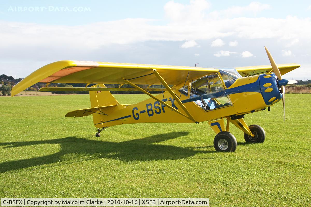 G-BSFX, 1990 Denney Kitfox Mk2 C/N PFA 172-11723, Denney Kitfox Mk2, Fishburn Airfield, October 16th, 2010.