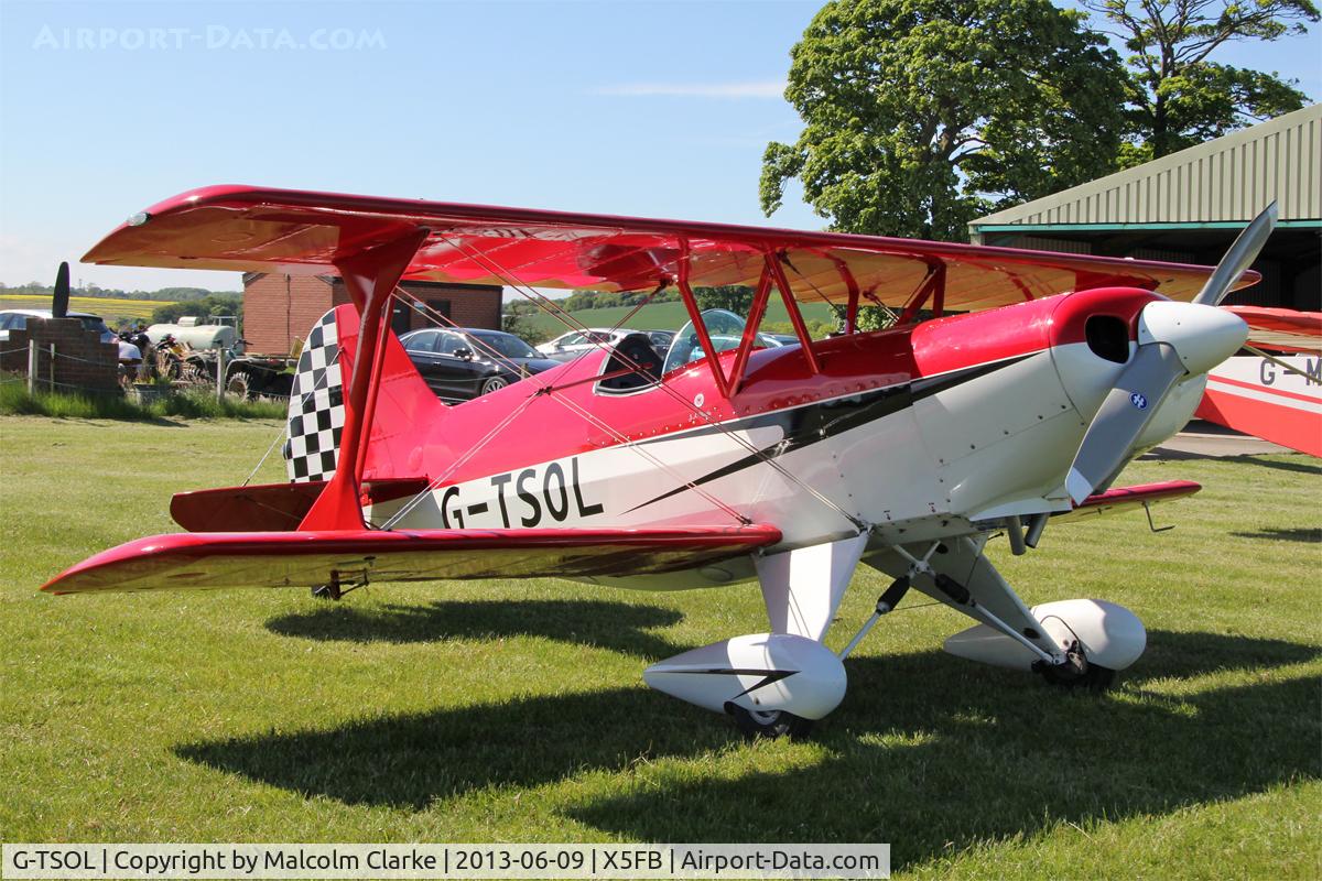 G-TSOL, 1991 EAA Acro Sport I C/N PFA 072-11391, EAA Acro Sport I, Fishburn Airfield, June 9th 2013.