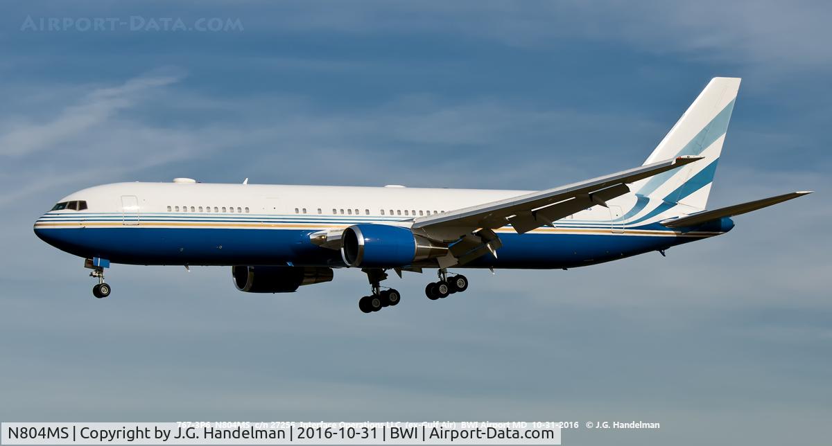 N804MS, 1993 Boeing 767-3P6 C/N 27255, Sands Casino Hotel 767-3P6.
