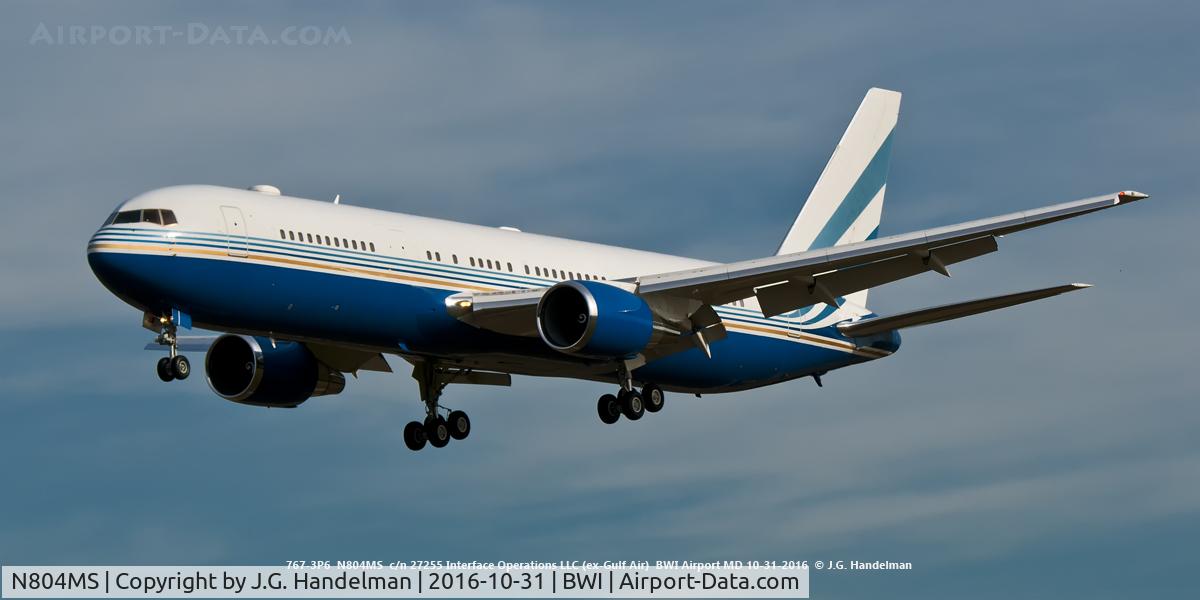 N804MS, 1993 Boeing 767-3P6 C/N 27255, Approaching 33L.