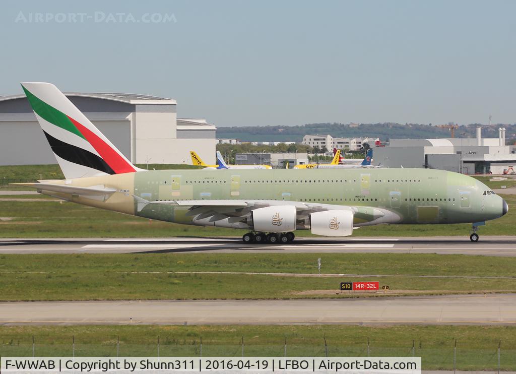 F-WWAB, 2016 Airbus A380-861 C/N 219, C/n 0219 - For Emirates as A6-EUG