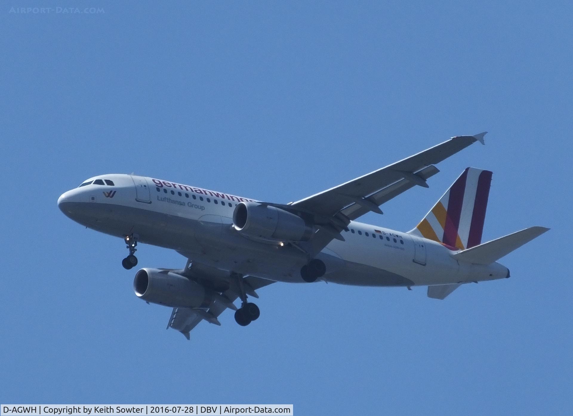 D-AGWH, 2007 Airbus A319-132 C/N 3352, Short finals to Dubrovnik