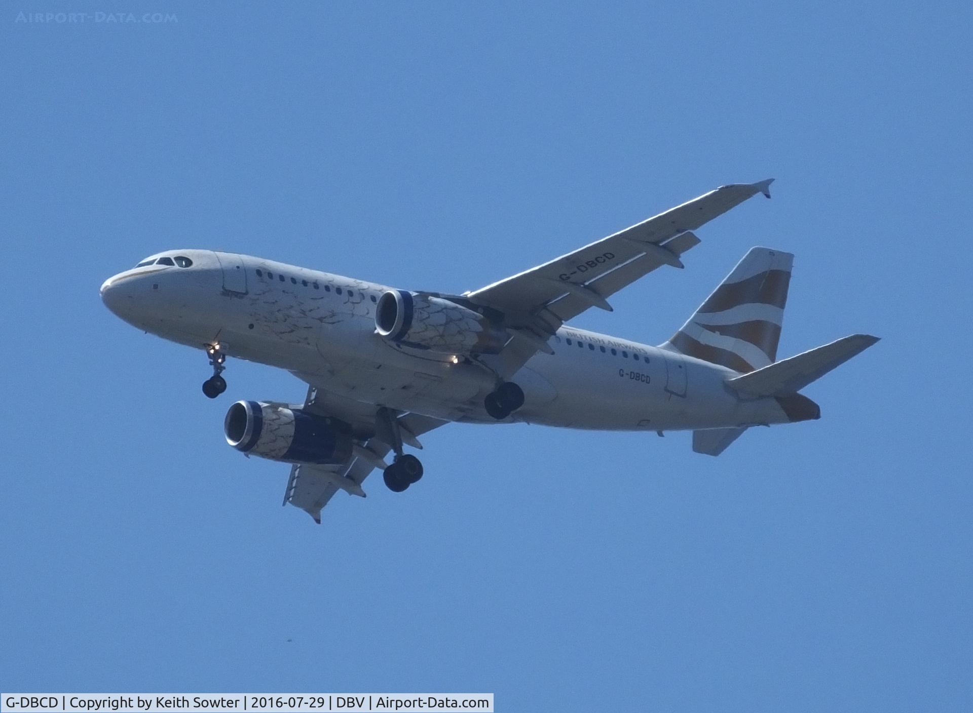 G-DBCD, 2005 Airbus A319-131 C/N 2389, Short finals to Dubrovnik