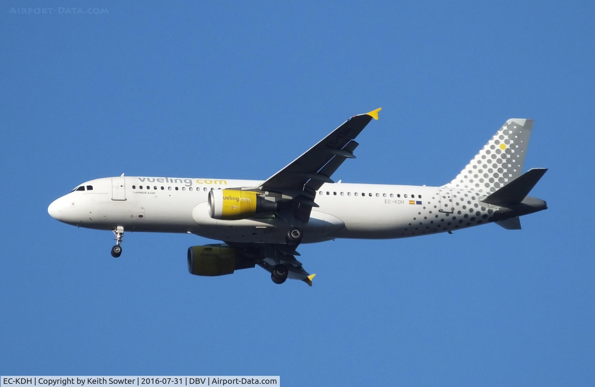 EC-KDH, 2007 Airbus A320-214 C/N 3083, Short finals to Dubrovnik