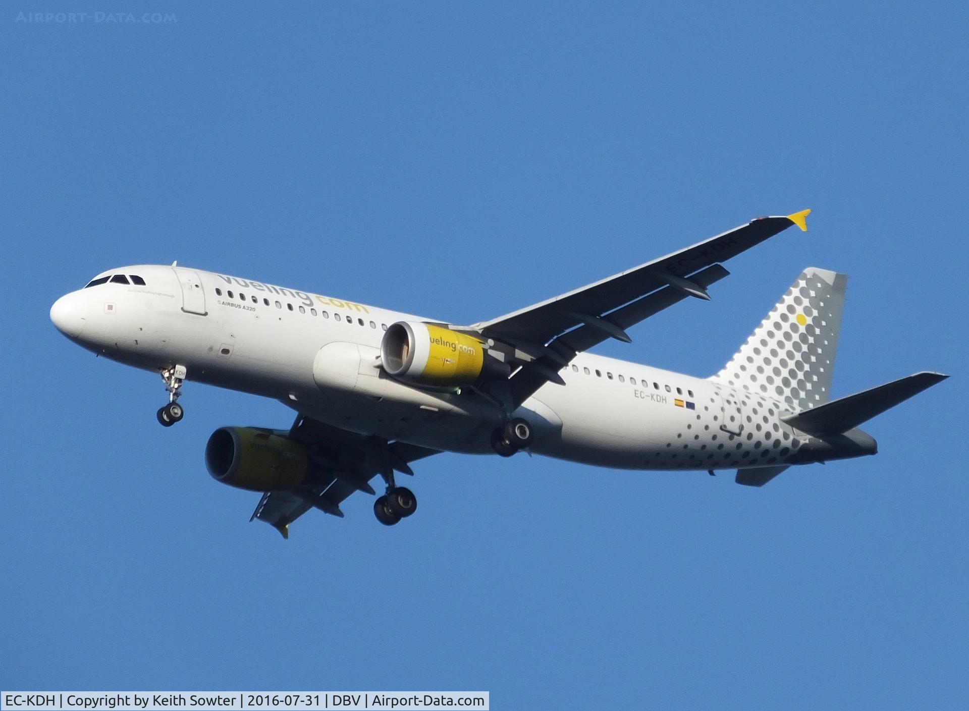 EC-KDH, 2007 Airbus A320-214 C/N 3083, Short finals to land at Dubrovnik