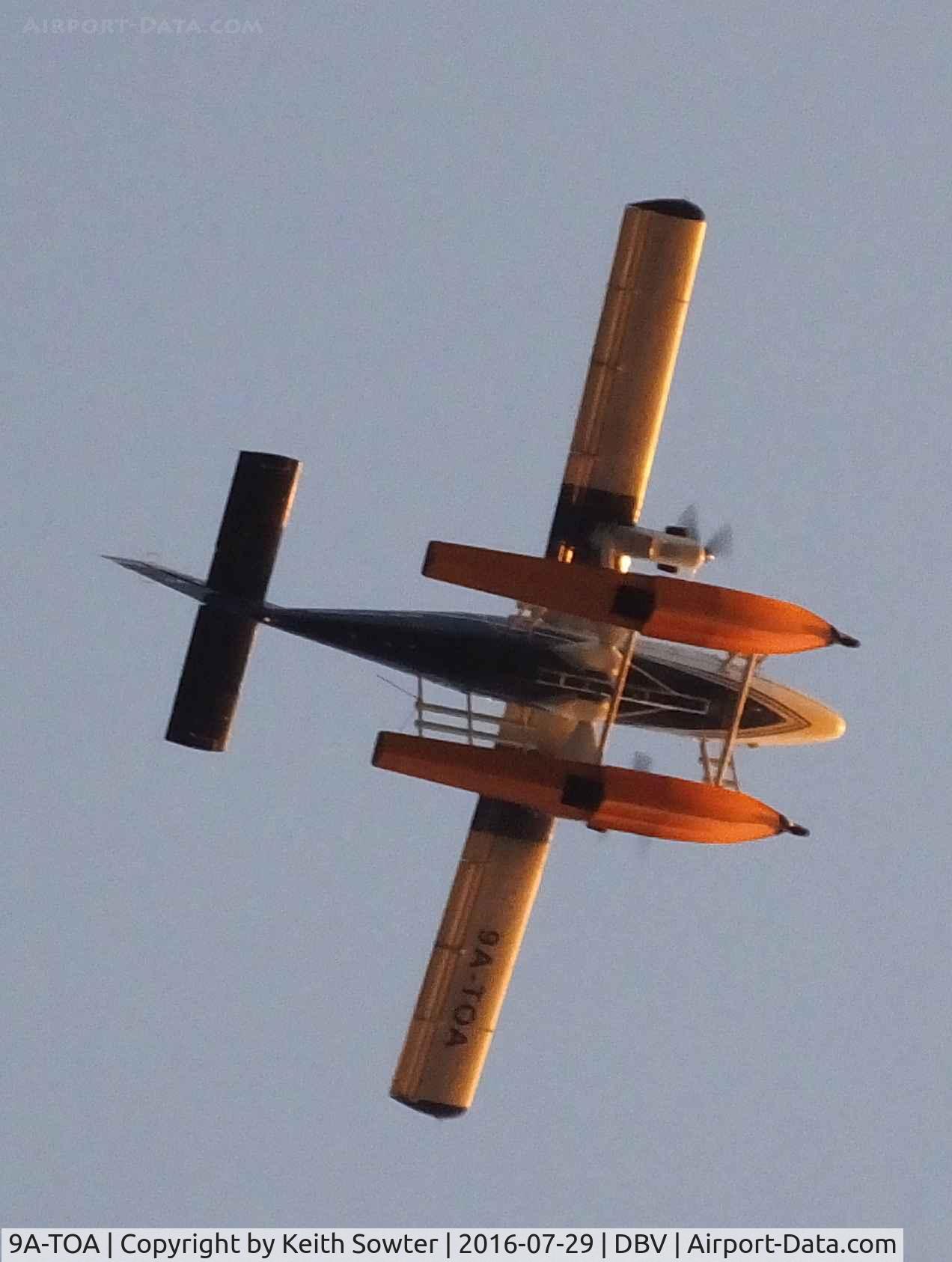9A-TOA, 1978 De Havilland Canada DHC-6-300 Twin Otter C/N 557, climbing out of Dubrovnik