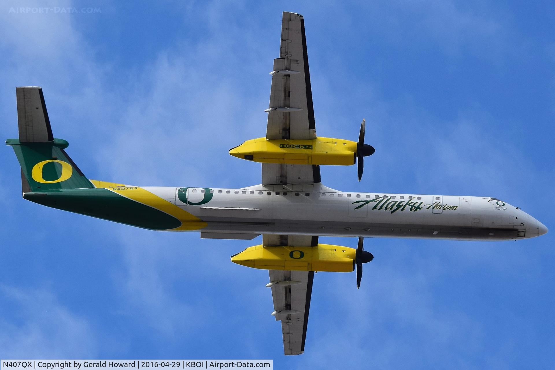 N407QX, 2001 Bombardier DHC-8-402 Dash 8 C/N 4049, Departed RWY 28R.
