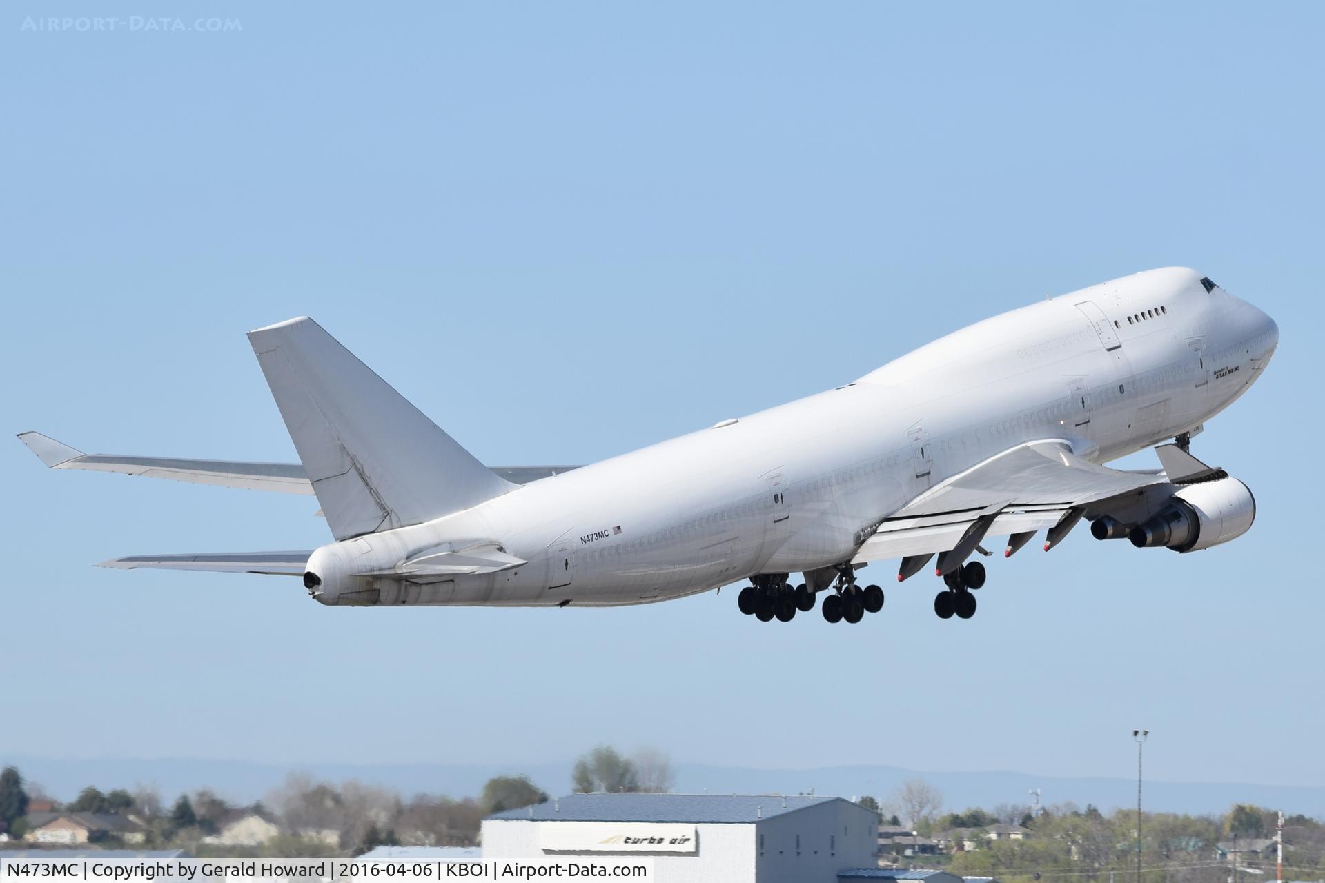 N473MC, 1993 Boeing 747-45E SCD F C/N 27174, Departing RWY 28L.