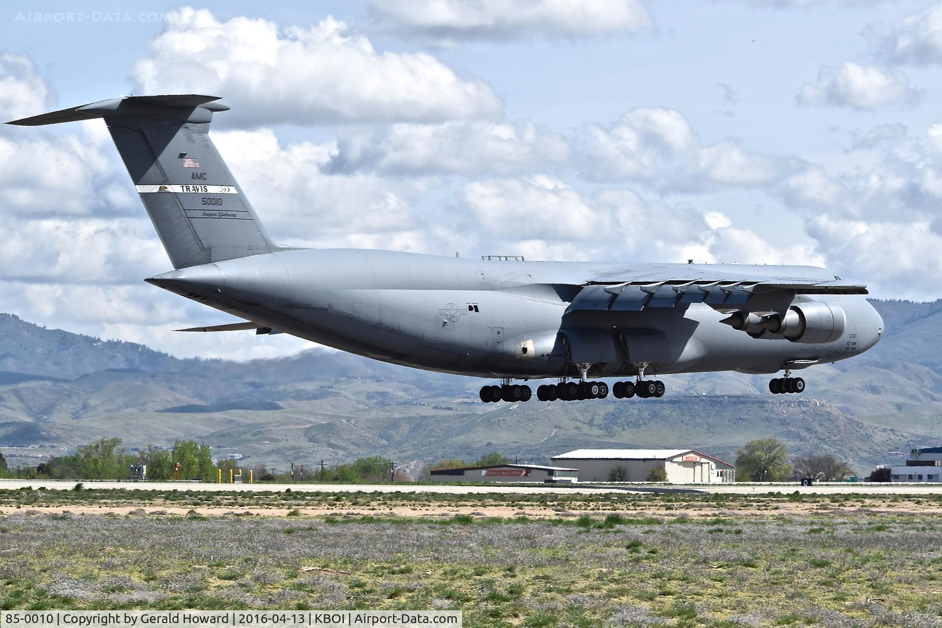 85-0010, 1985 Lockheed C-5M Super Galaxy C/N 500-0096, Landing RWY 10R.
