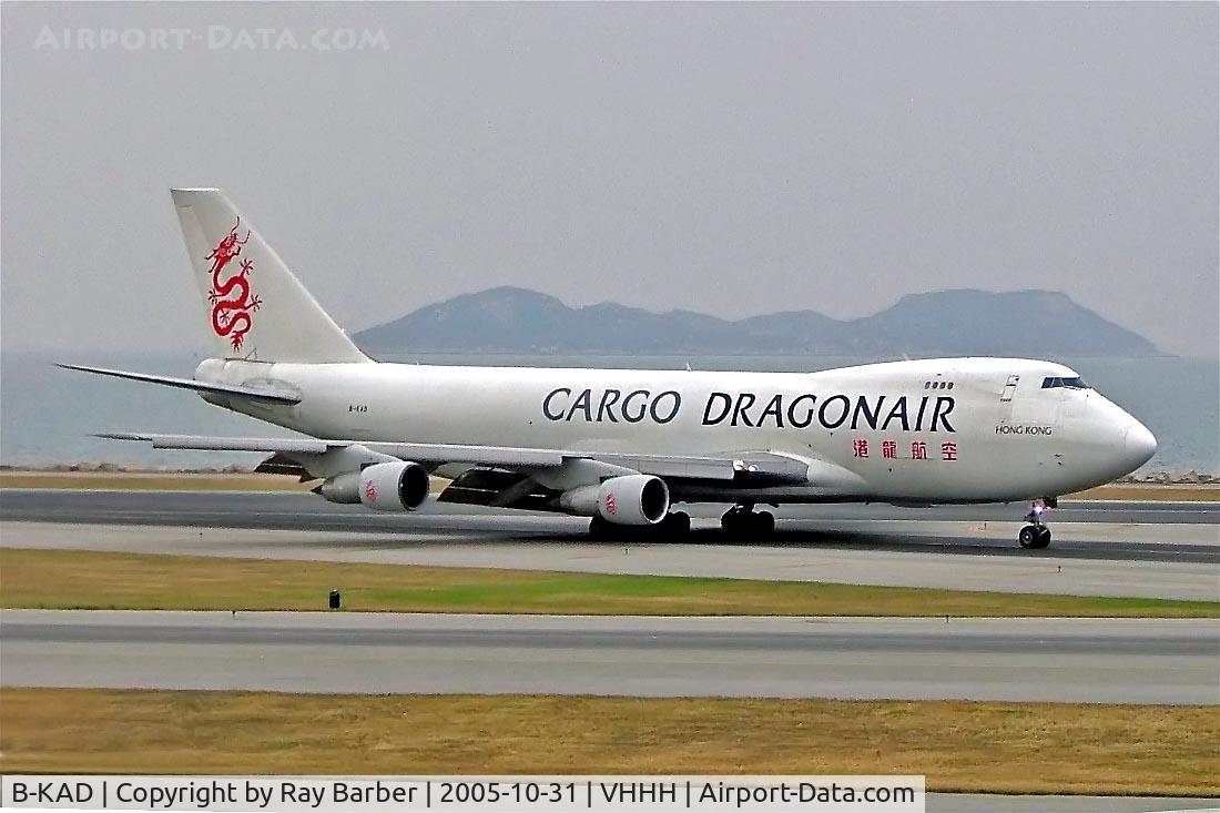 B-KAD, Boeing 747-209F C/N 24308, Boeing 747-209F [24308] (Dragonair Cargo) Hong Kong Int'l~B 31/10/2005