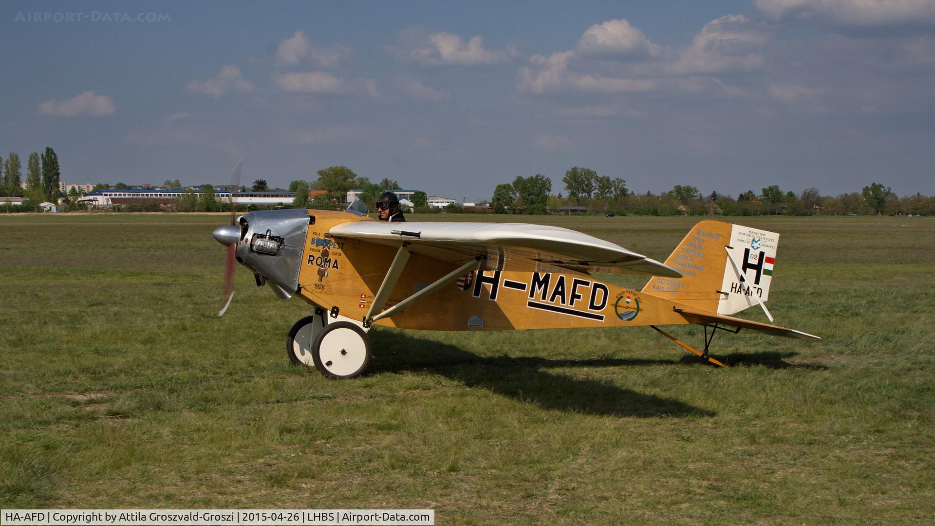 HA-AFD, 2005 Váradi László L-2 Roma replica C/N 001, Budaörs Airport, Hungary. Gold Timer Fundanation airshow
