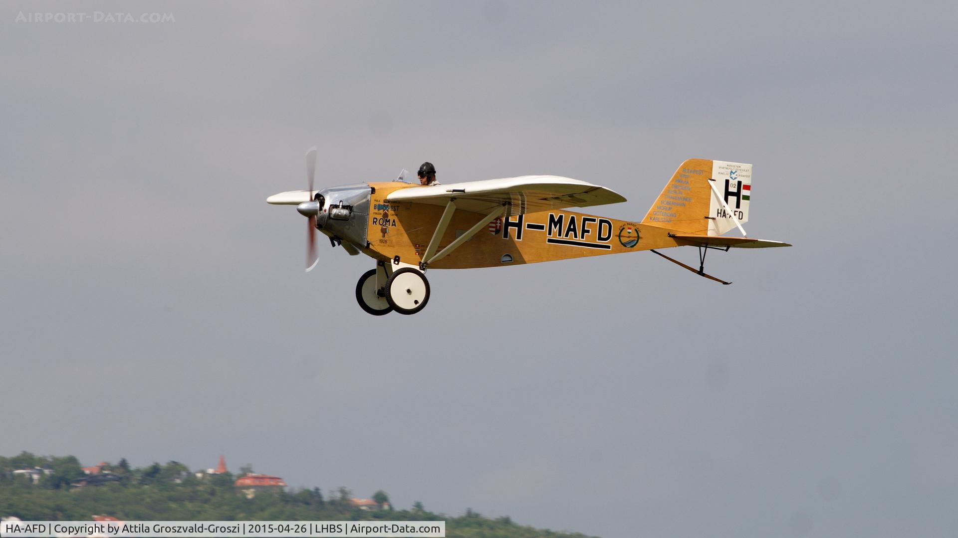 HA-AFD, 2005 Váradi László L-2 Roma replica C/N 001, Budaörs Airport, Hungary. Gold Timer Fundanation airshow