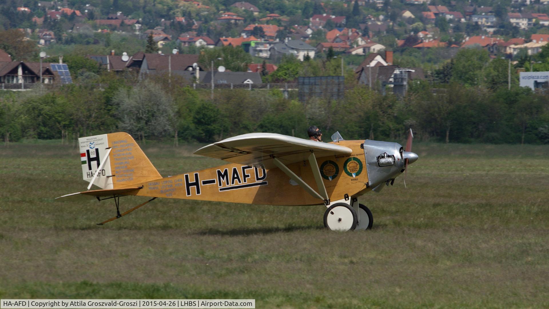 HA-AFD, 2005 Váradi László L-2 Roma replica C/N 001, Budaörs Airport, Hungary. Gold Timer Fundanation airshow