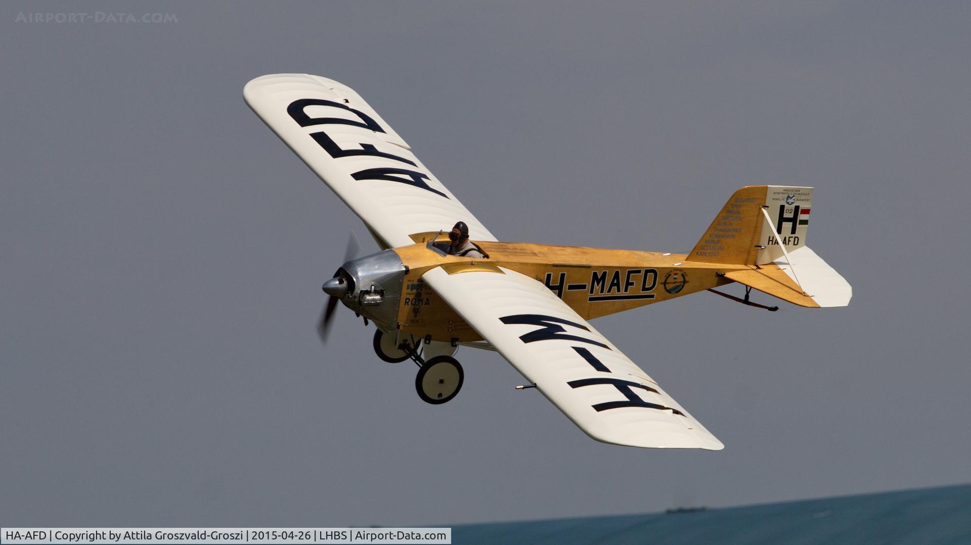 HA-AFD, 2005 Váradi László L-2 Roma replica C/N 001, Budaörs Airport, Hungary. Gold Timer Fundanation airshow