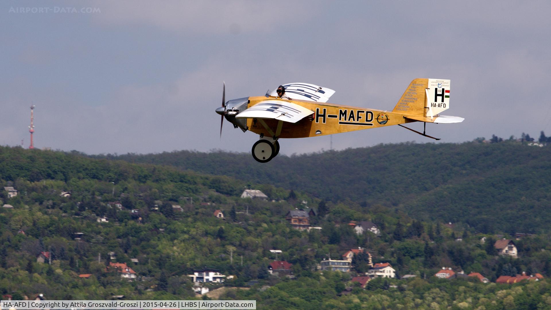 HA-AFD, 2005 Váradi László L-2 Roma replica C/N 001, Budaörs Airport, Hungary. Gold Timer Fundanation airshow