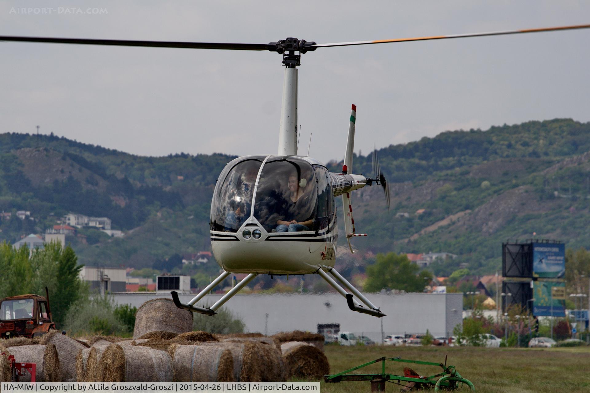 HA-MIW, 1998 Robinson R44 Astro C/N 0543, Budaörs Airport, Hungary. Gold Timer Fundanation airshow