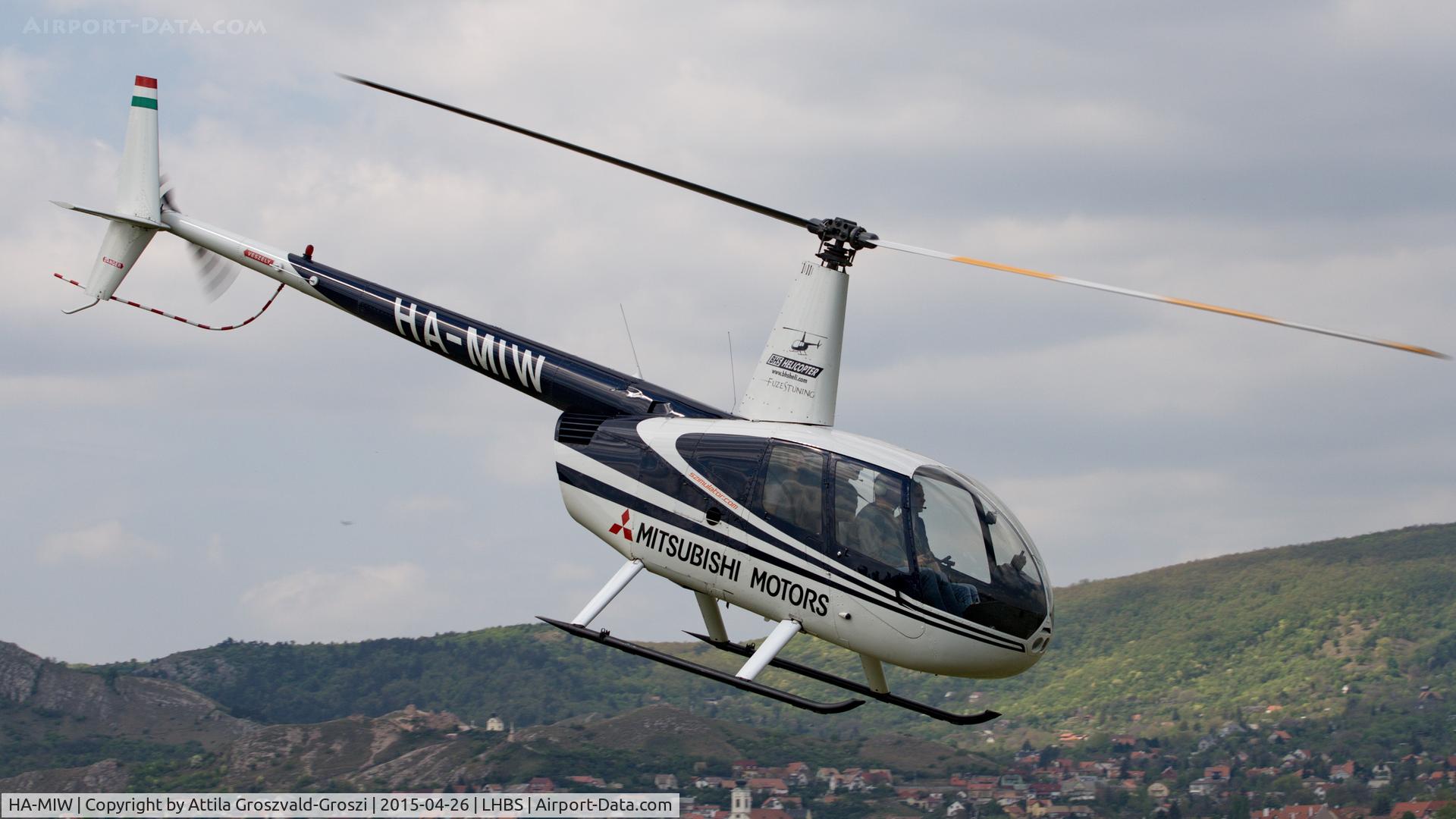 HA-MIW, 1998 Robinson R44 Astro C/N 0543, Budaörs Airport, Hungary. Gold Timer Fundanation airshow