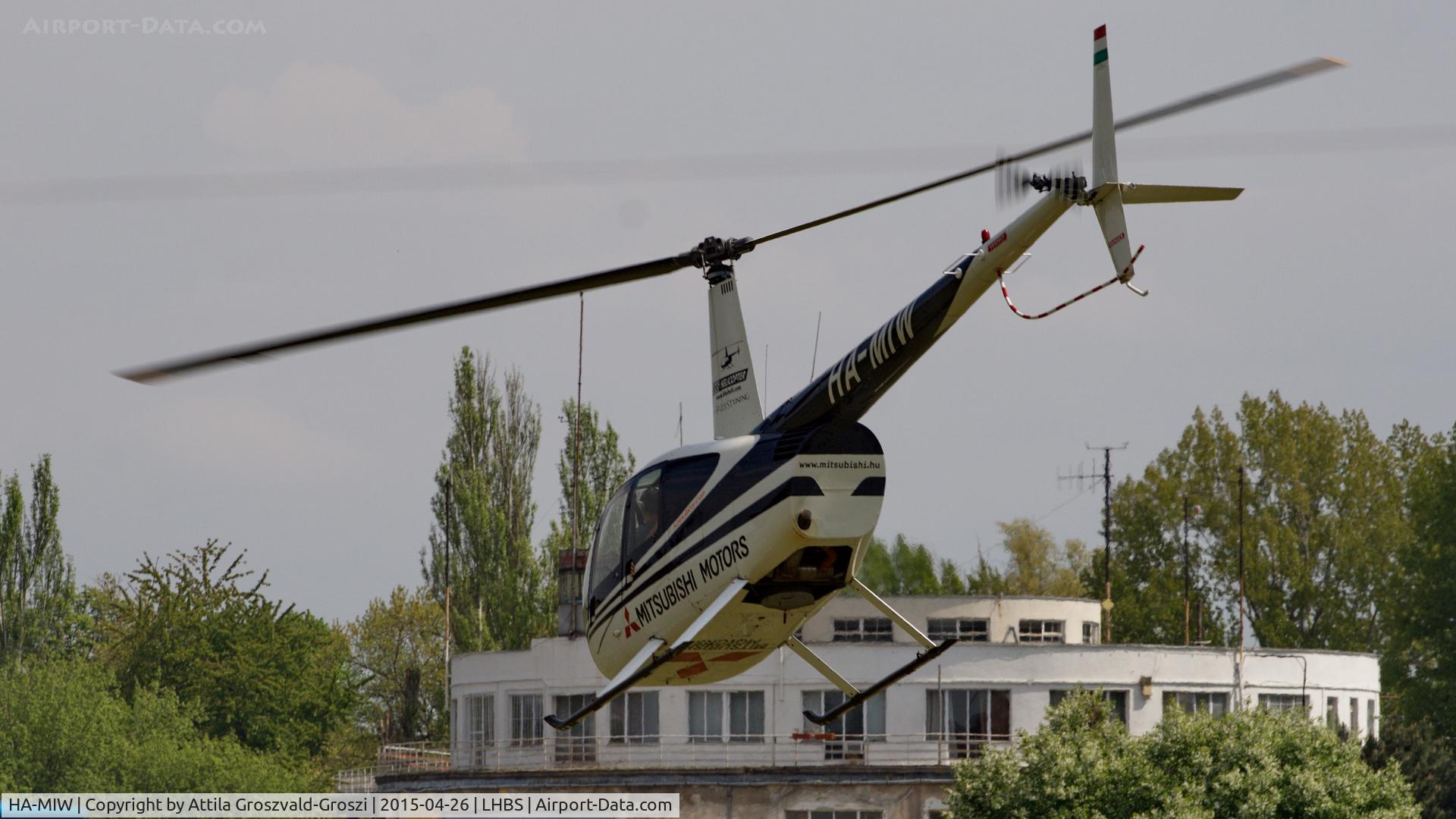 HA-MIW, 1998 Robinson R44 Astro C/N 0543, Budaörs Airport, Hungary. Gold Timer Fundanation airshow