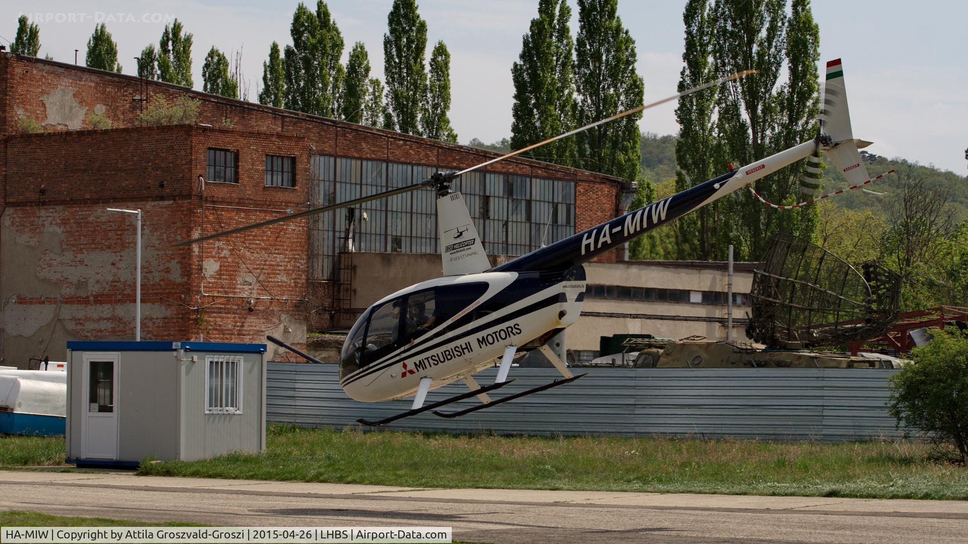 HA-MIW, 1998 Robinson R44 Astro C/N 0543, Budaörs Airport, Hungary. Gold Timer Fundanation airshow
