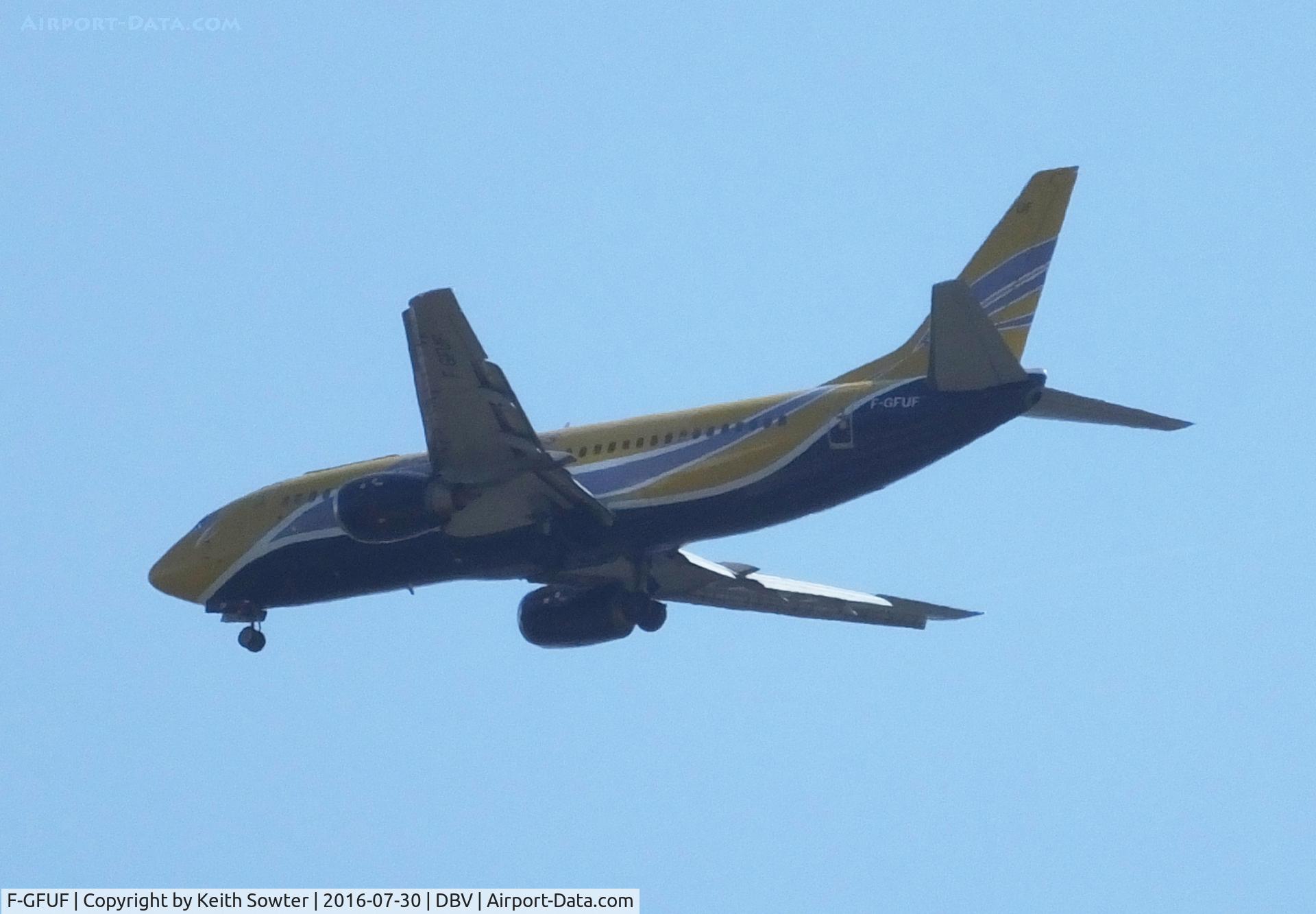 F-GFUF, 1989 Boeing 737-3B3QC C/N 24388, short finals at Dubrovnik