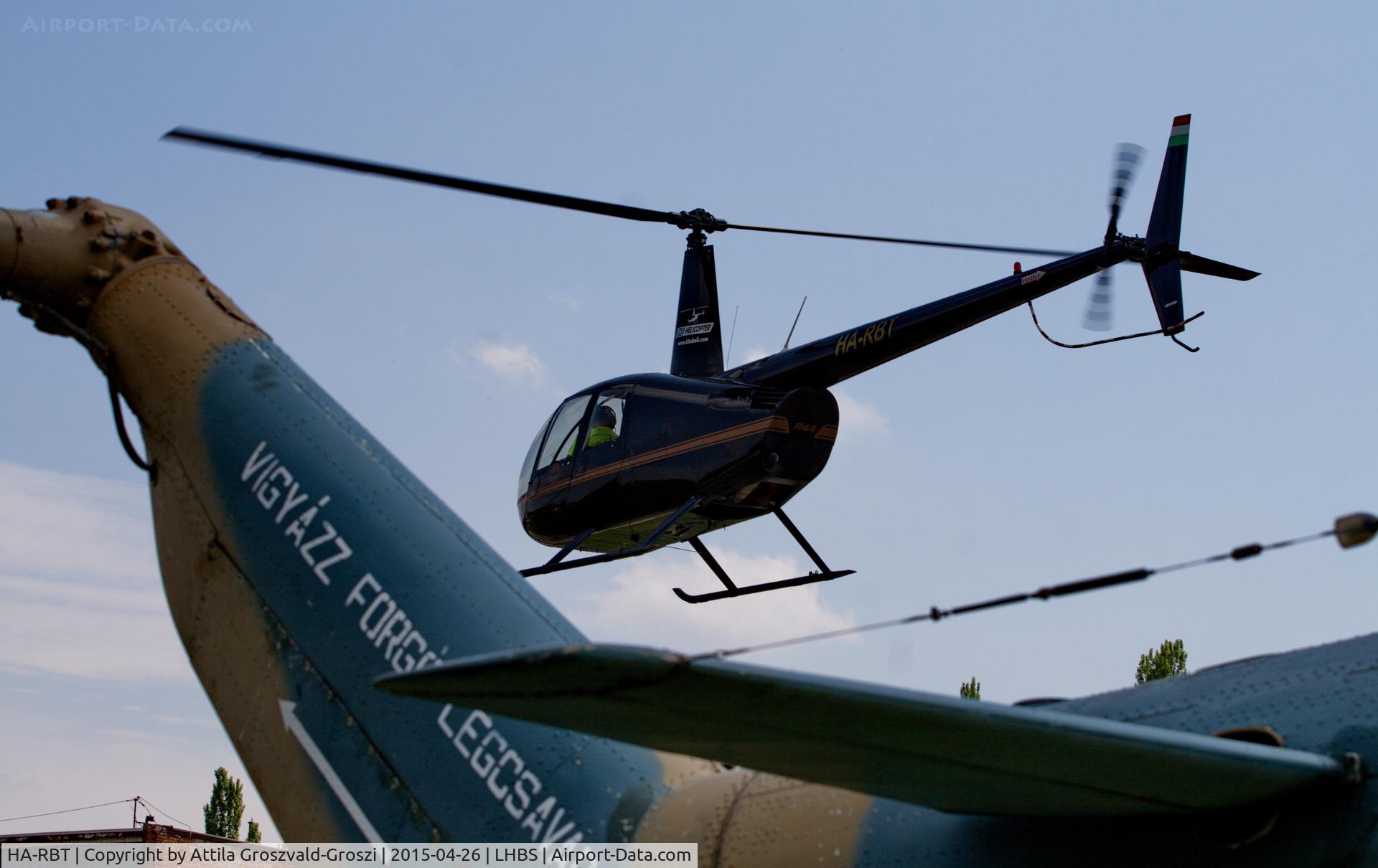 HA-RBT, 2004 Robinson R44 Raven II C/N 10484, Budaörs Airport, Hungary. Gold Timer Fundanation airshow