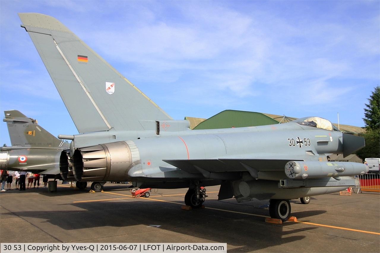 30 53, Eurofighter EF-2000 Typhoon S C/N GS038, German Air Force Eurofighter EF-2000 Typhoon, Static display, Tours-St Symphorien Air Base 705 (LFOT-TUF) Open day 2015