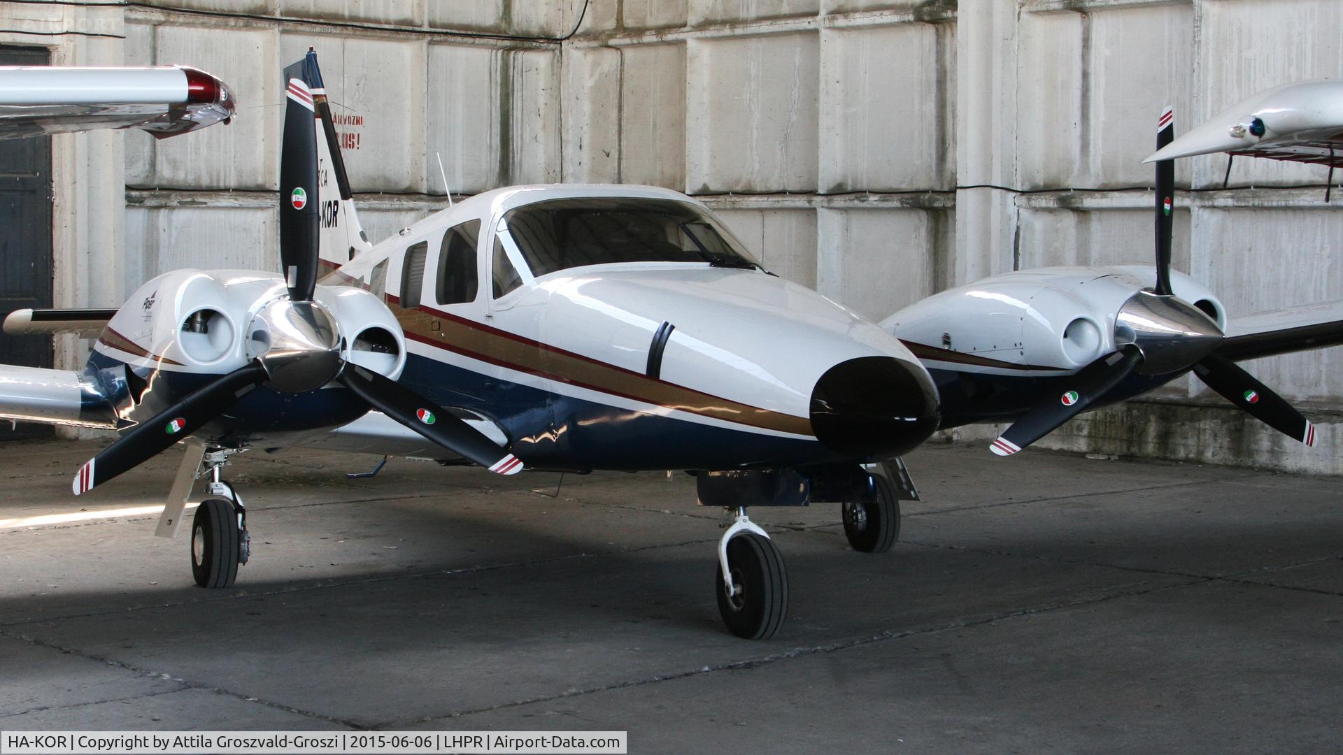 HA-KOR, 2000 Piper PA-34-220T Seneca C/N 3449175, Györ-Pér Airport, Hungary