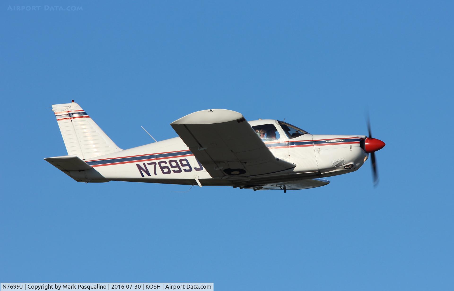 N7699J, 1969 Piper PA-28R-180 Cherokee Arrow C/N 28R-31099, Piper PA-28R-180