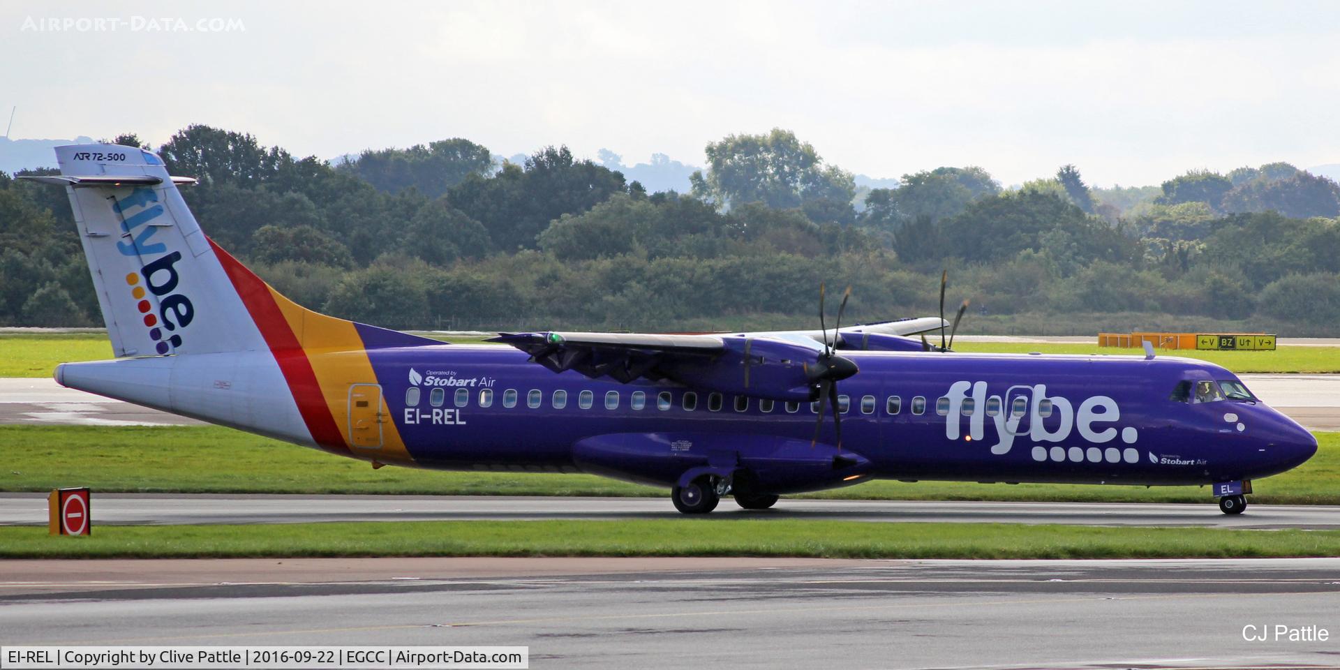 EI-REL, 2007 ATR 72-212A C/N 748, EGCC arrival