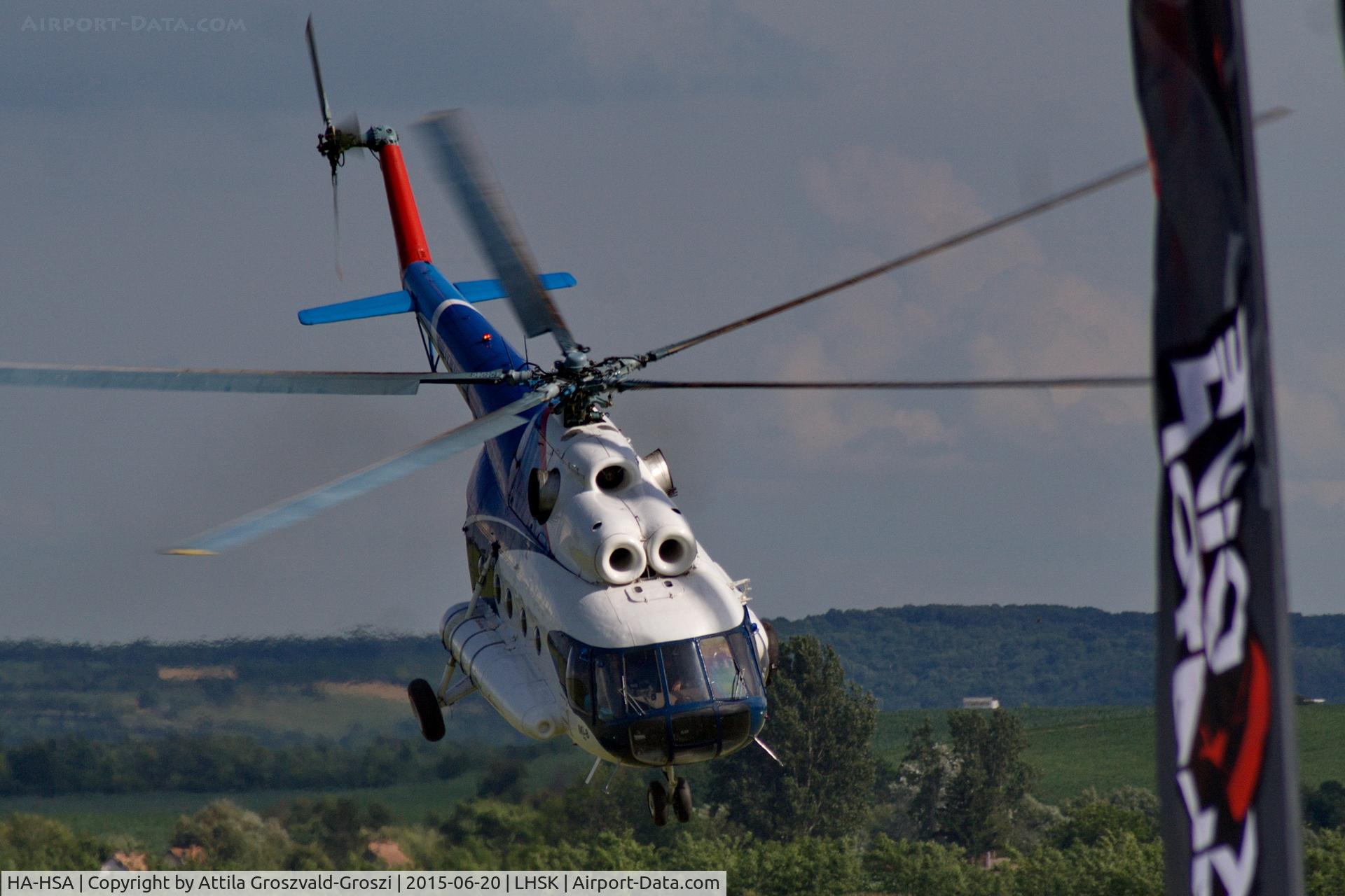 HA-HSA, 1980 Mil Mi-8T C/N 7970, Siófok-Kiliti Airport, Hungary