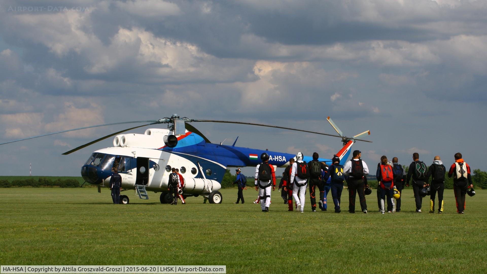 HA-HSA, 1980 Mil Mi-8T C/N 7970, Siófok-Kiliti Airport, Hungary