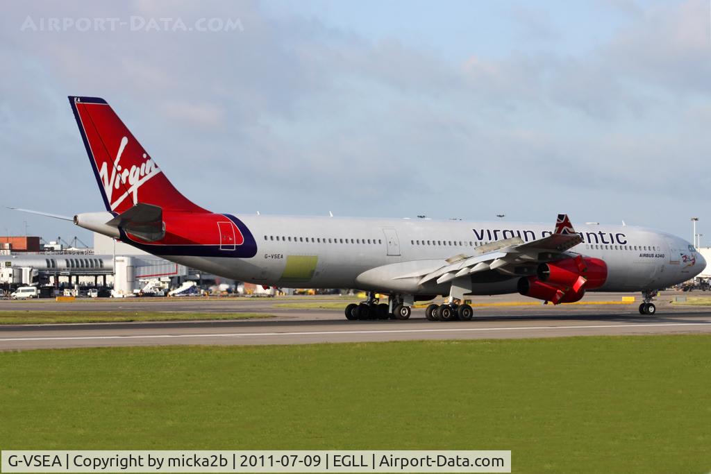 G-VSEA, 1992 Airbus A340-311 C/N 003, Landing