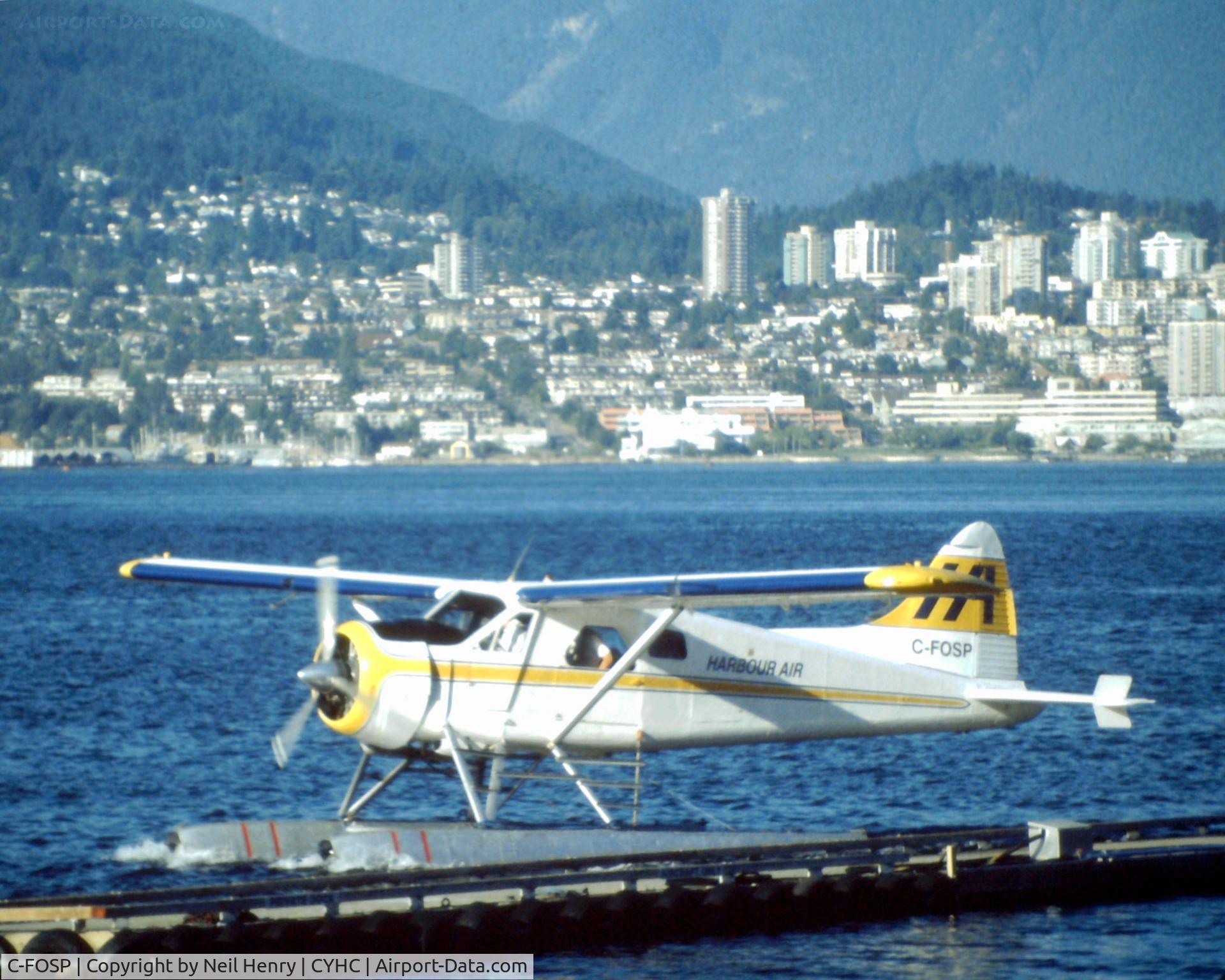 C-FOSP, 1962 De Havilland Canada DHC-2 Beaver Mk.1 C/N 1501, Scanned from original slide taken August (?) 1998 at Vancouver, Canada
