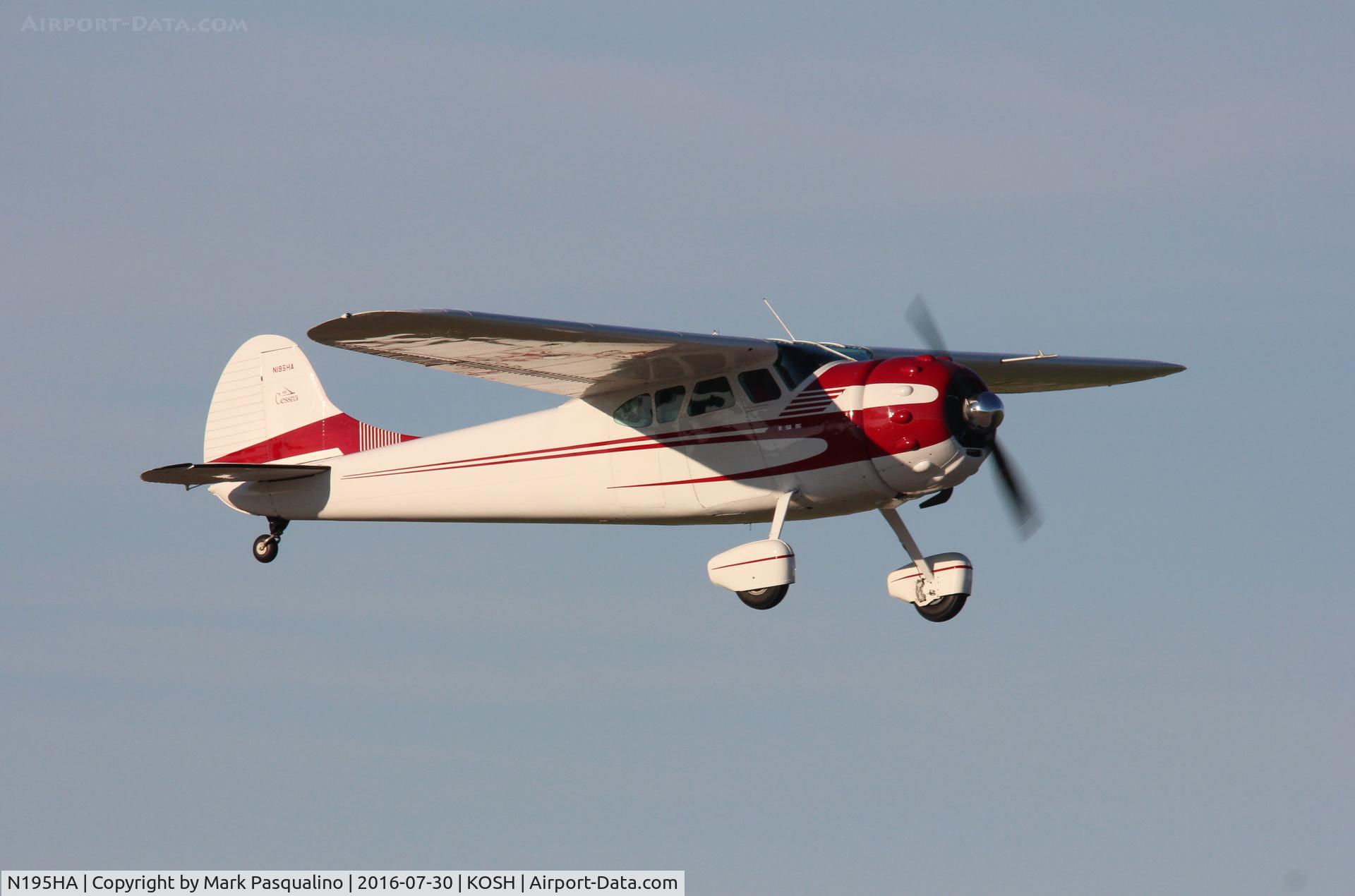 N195HA, 1965 Cessna 195 C/N 7438, Cessna 195