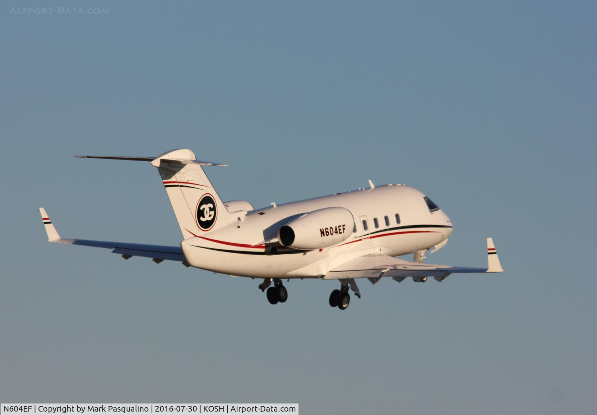 N604EF, 1982 Canadair Challenger 600 (CL-600-1A11) C/N 1068, Canadair CL-600