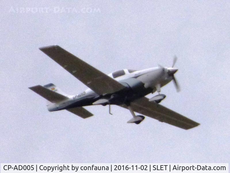CP-AD005, 2010 Lancair Super ES C/N 096, Flying over Santa Cruz (changed registration?, but cn 96 according to DGAC)