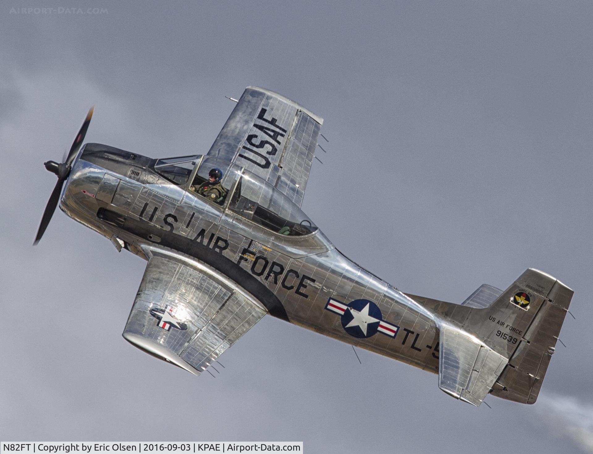 N82FT, 1949 North American T-28A Trojan C/N 159-51, T-28A Trojan over Paine Field during VAW.