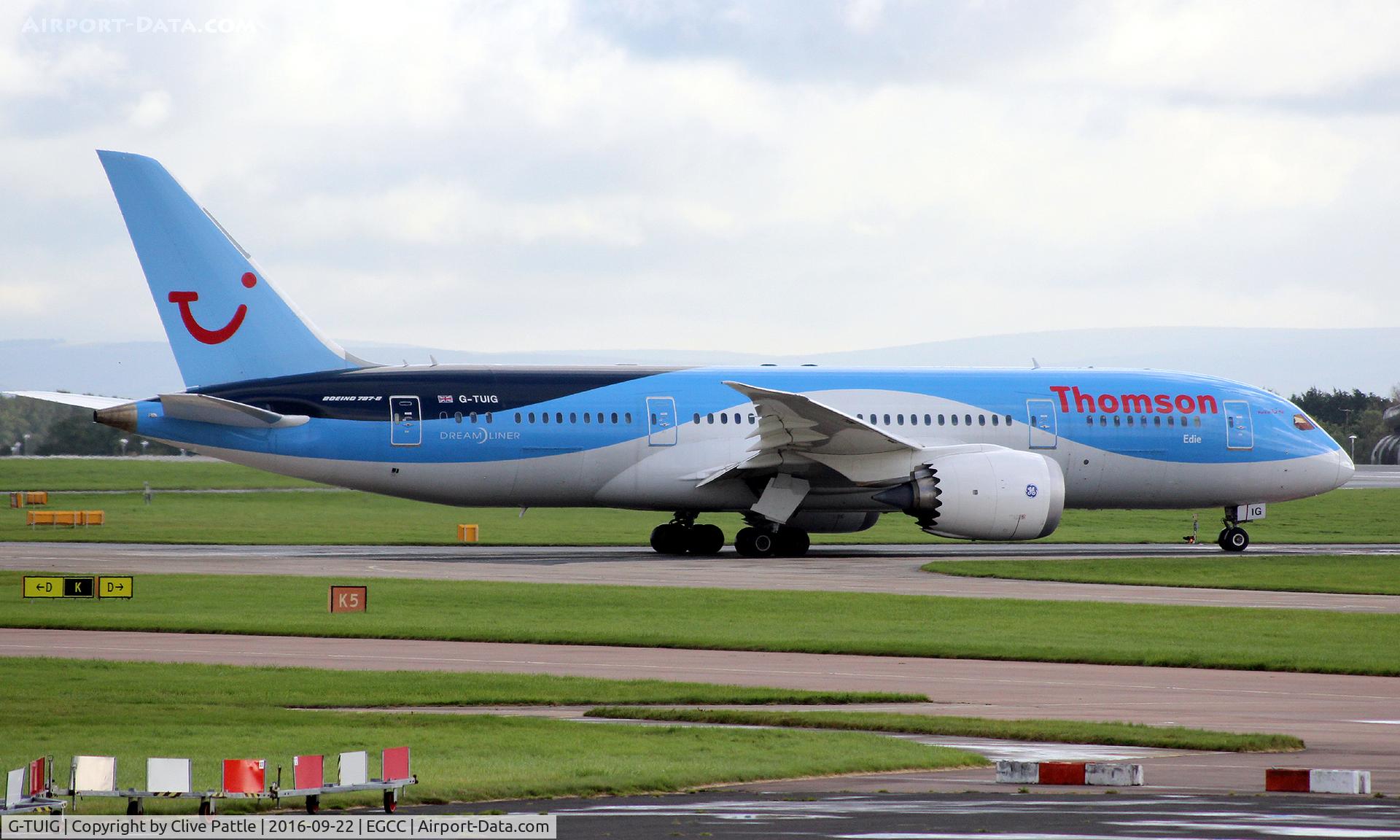 G-TUIG, 2015 Boeing 787-8 Dreamliner C/N 36426, At EGCC
