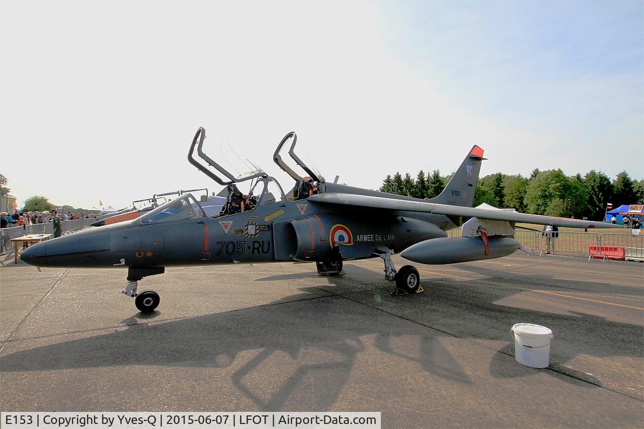E153, Dassault-Dornier Alpha Jet E C/N E153, Dassault-Dornier Alpha Jet E, Static display, Tours-St Symphorien Air Base 705 (LFOT-TUF) Open day 2015