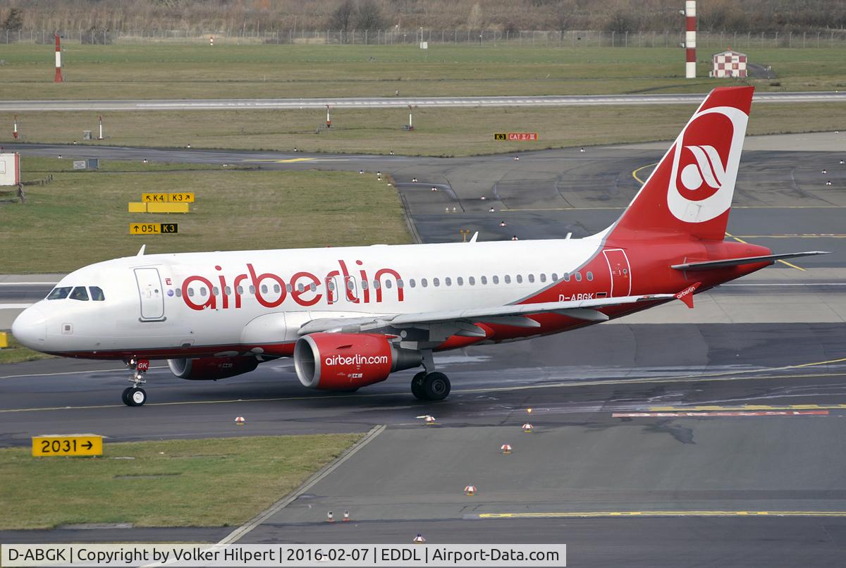 D-ABGK, 2008 Airbus A319-112 C/N 3447, at dus