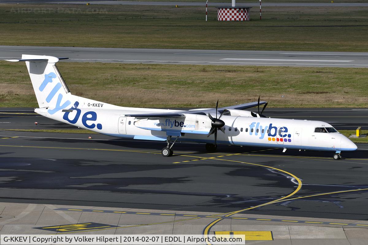G-KKEV, 2008 De Havilland Canada DHC-8-402Q Dash 8 C/N 4201, at dus