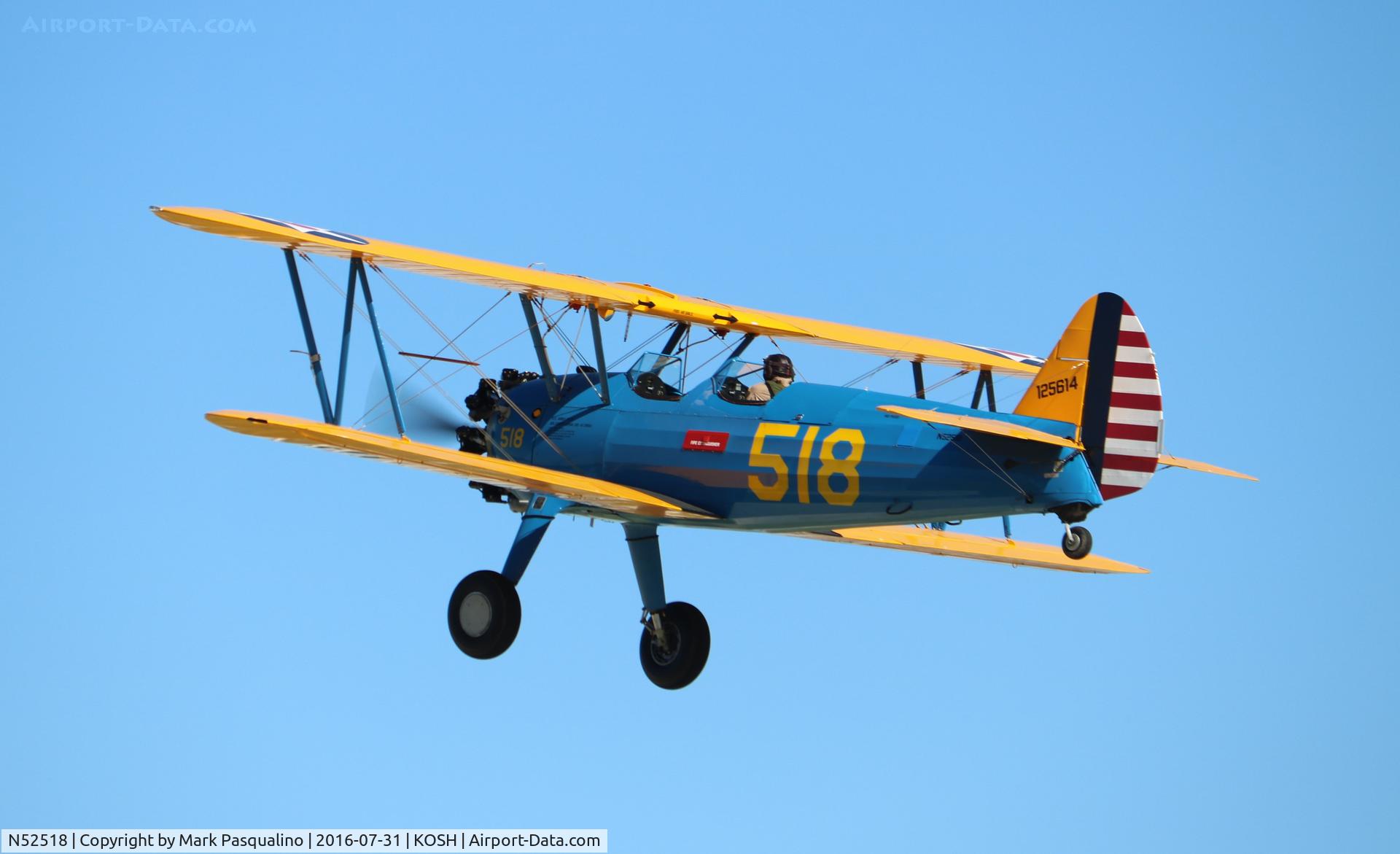 N52518, 1942 Boeing A75N1(PT17) C/N 75-3121, Stearman
