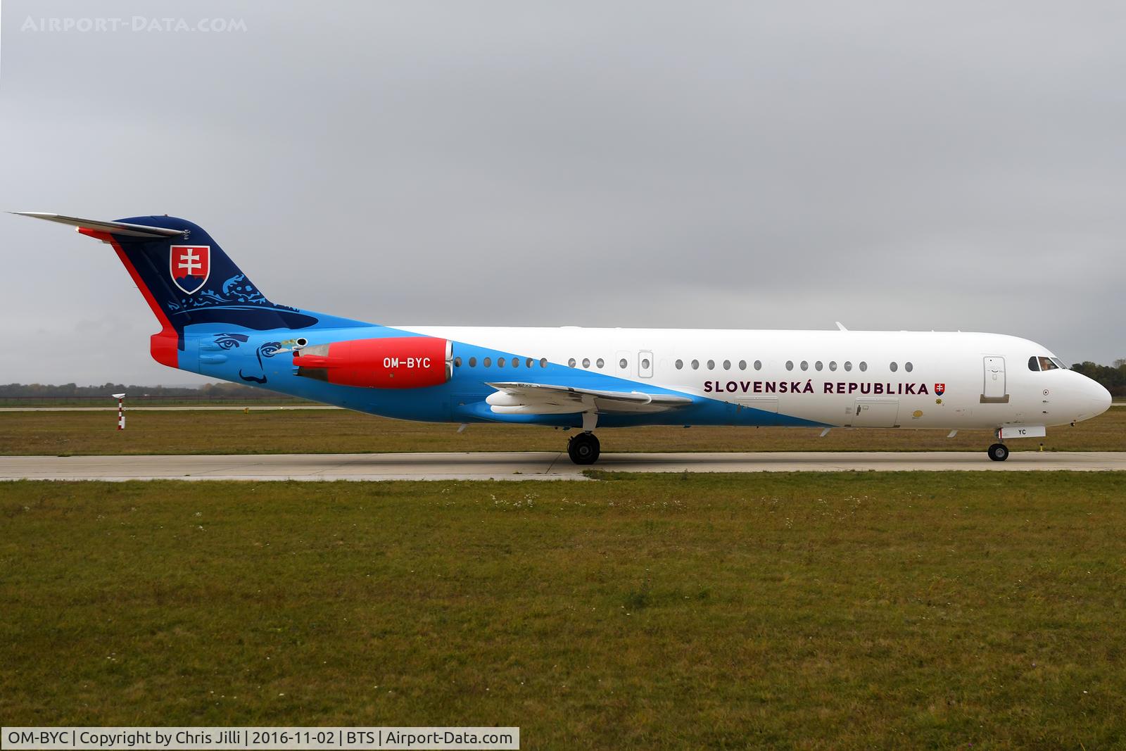 OM-BYC, 1991 Fokker 100 (F-28-0100) C/N 11368, Slovak Government Flying Service