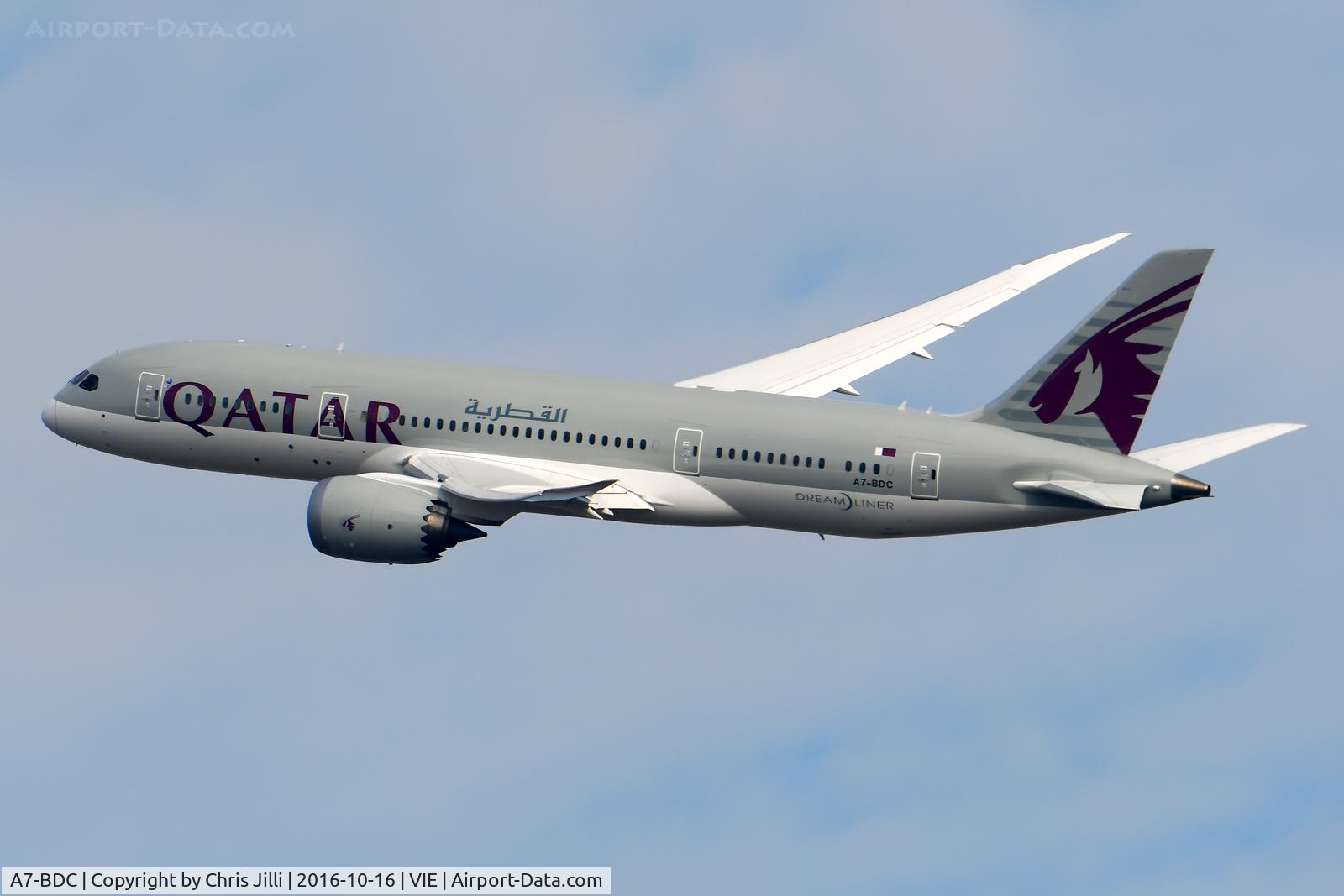 A7-BDC, 2016 Boeing 787-8 Dreamliner C/N 38347, Qatar Airways